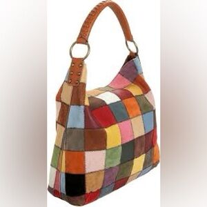 Lucky Brand Multicolor Patchwork Hobo Bag